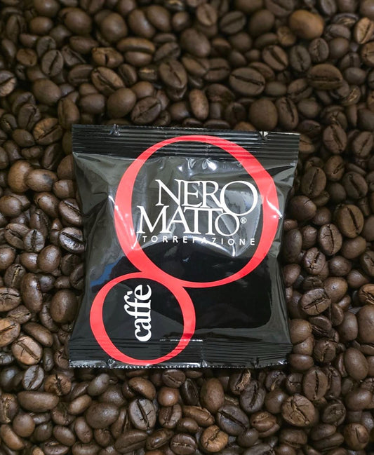 NeroMatto Pad Napoli, kompostierbar, 150 Stck. pro Karton; 7,6 Gramm Kaffee pro Pad